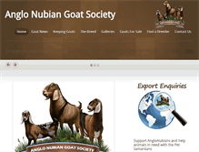 Tablet Screenshot of anglonubiangoatsociety.com